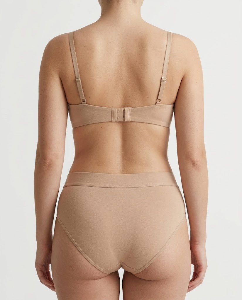 Conjunto Letícia Lingerie Delicótton Canela