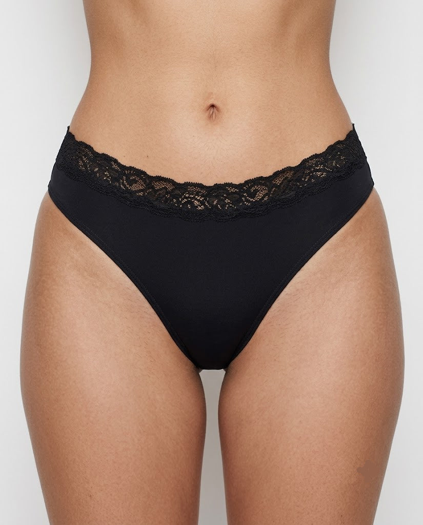 Calcinha Débora Lisa Renda  Preto