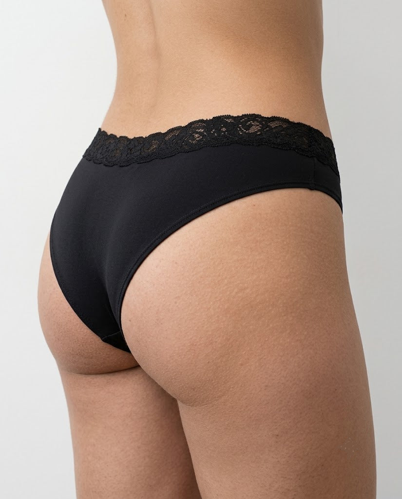 Calcinha Cós Renda Preto