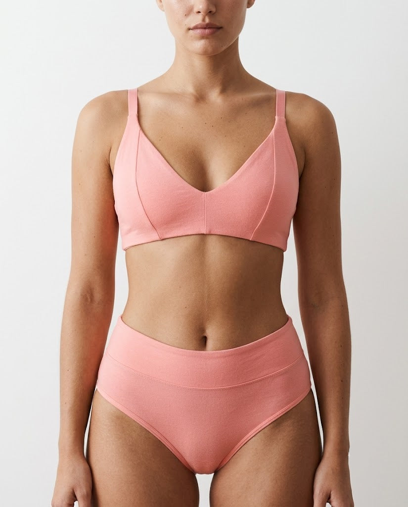 Conjunto Cós Alto Delicotton Rosa