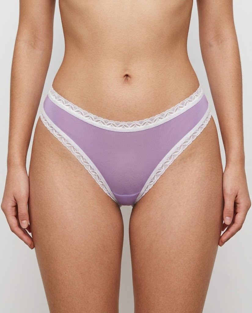 Calcinha Débora Renda Roxo