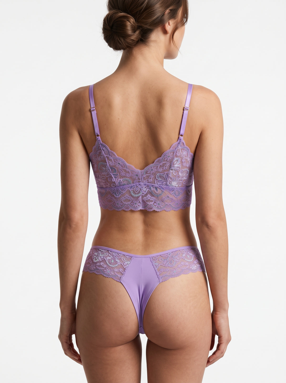 Conjunto Lingerie Caroline Renda Lilás