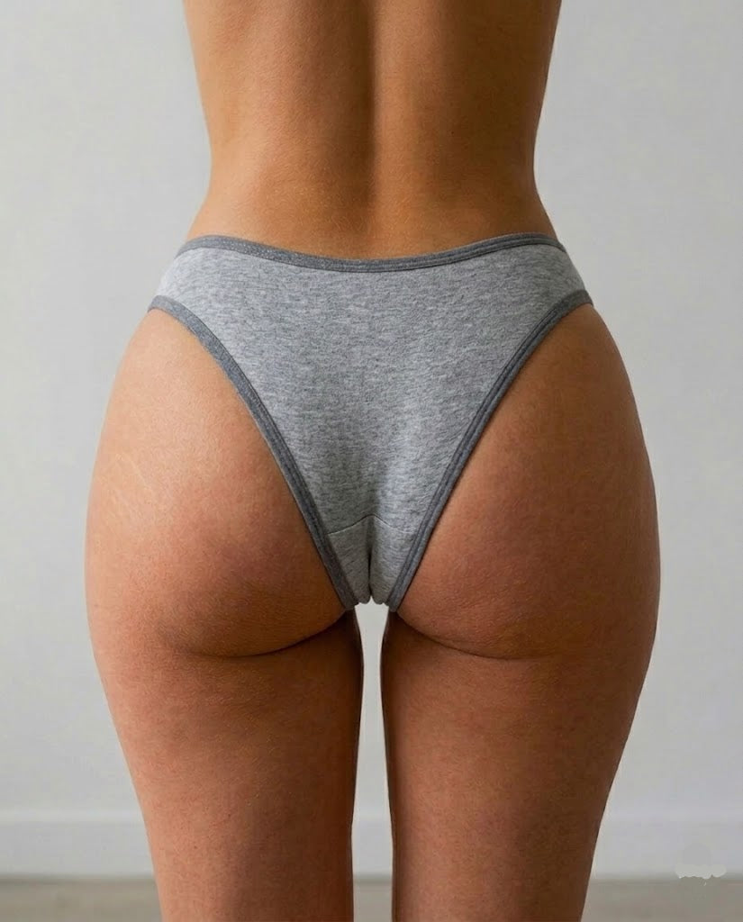 Calcinha Delicotton Cinza