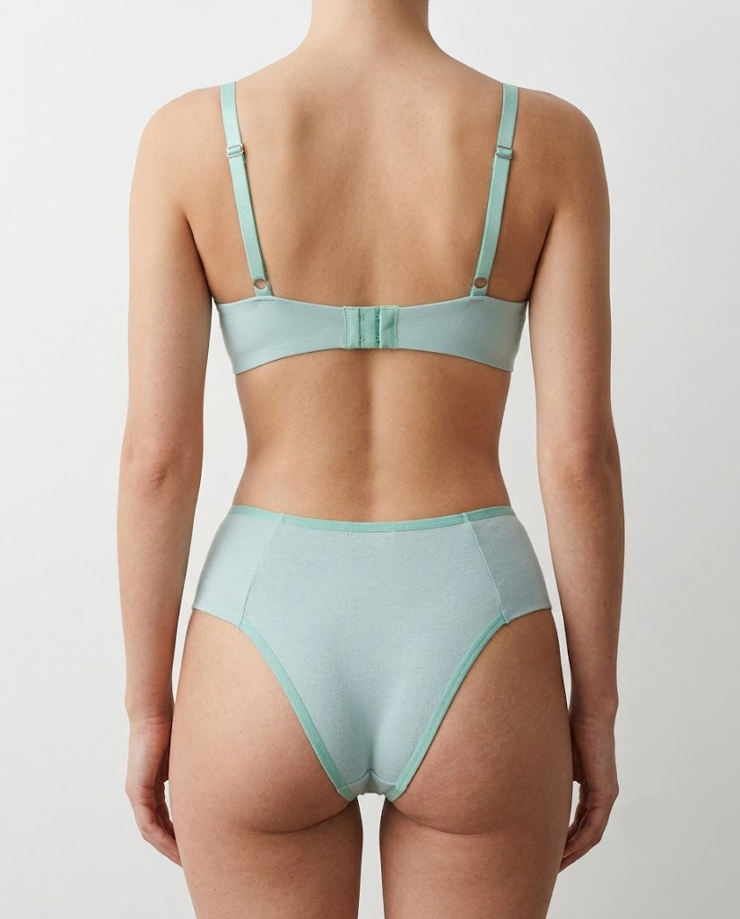 Conjunto Camila Lingerie Delicótton Verde theos