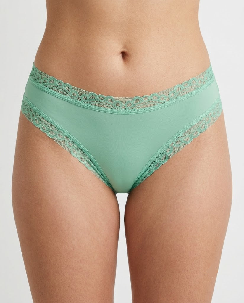 Calcinha Janaína Lingerie Lisa Verde Théos