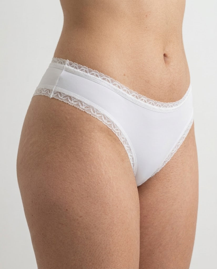 Calcinha Janaína Lingerie Lisa Branco