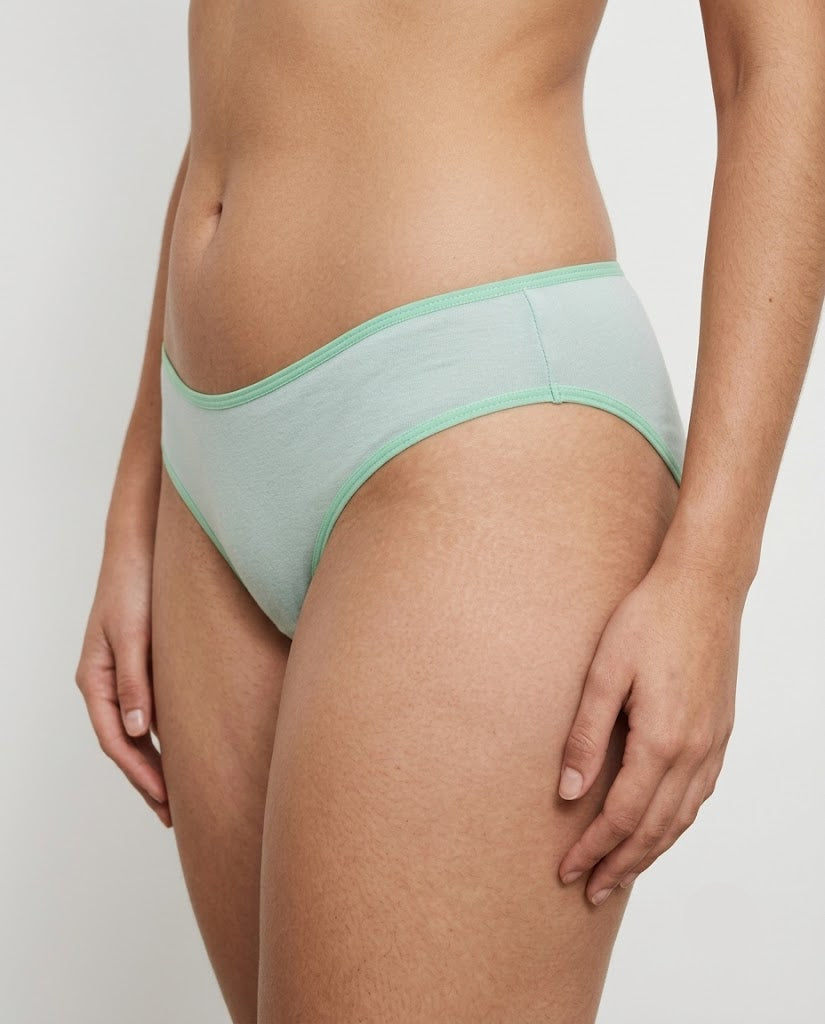 Calcinha Milena Lingerie Delicótton Verde Théos